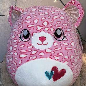 Antonella Pink Leopard Squishmallow - Valentines Edition